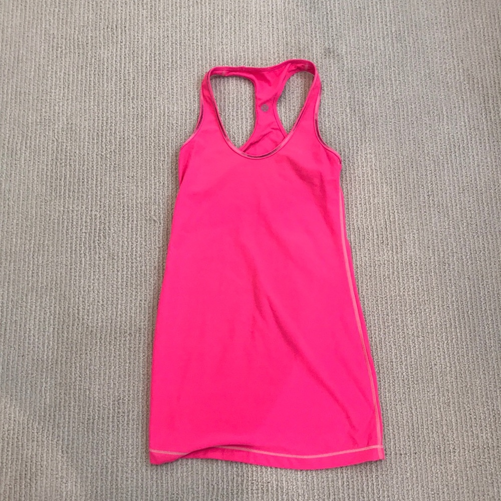 Pink Lululemon Tank Top.